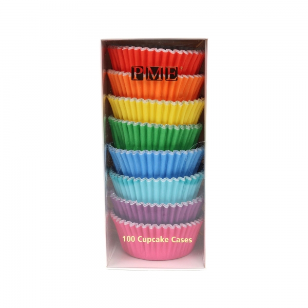 Cupcake Baking Cases - Rainbow / 100